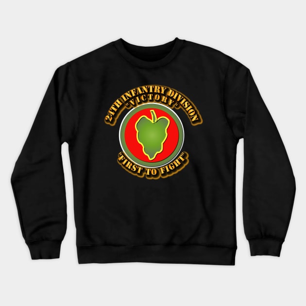 24th Infantry Division Crewneck Sweatshirt by twix123844